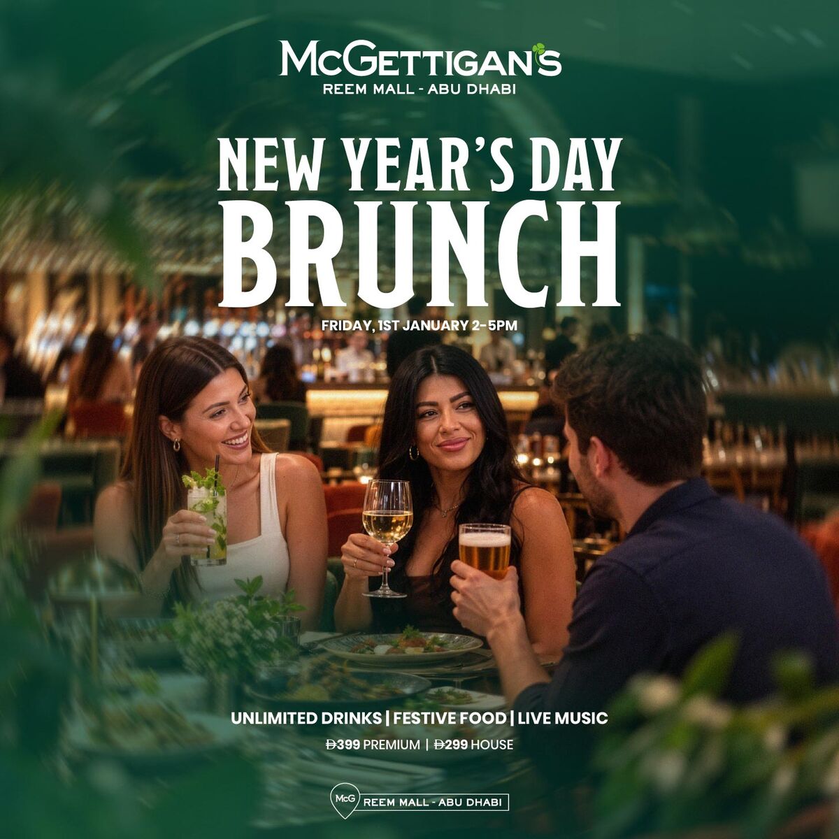 New Year’s Day Brunch at McGettigan's Reem Mall