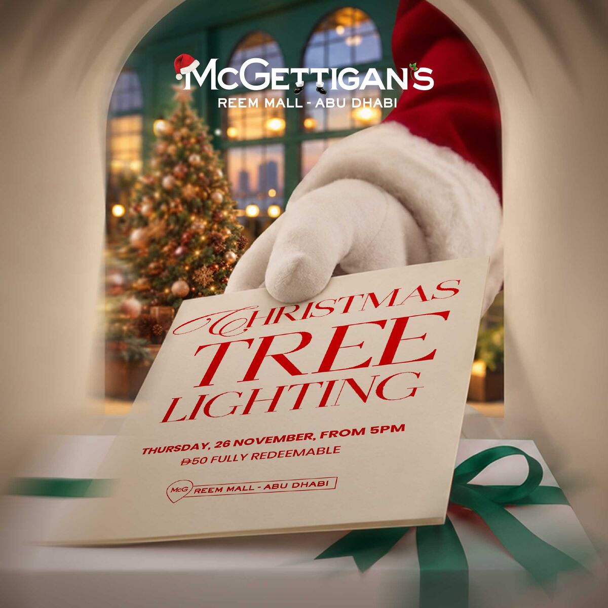 Christmas Tree Lighting at McGettigan's Reem Mall