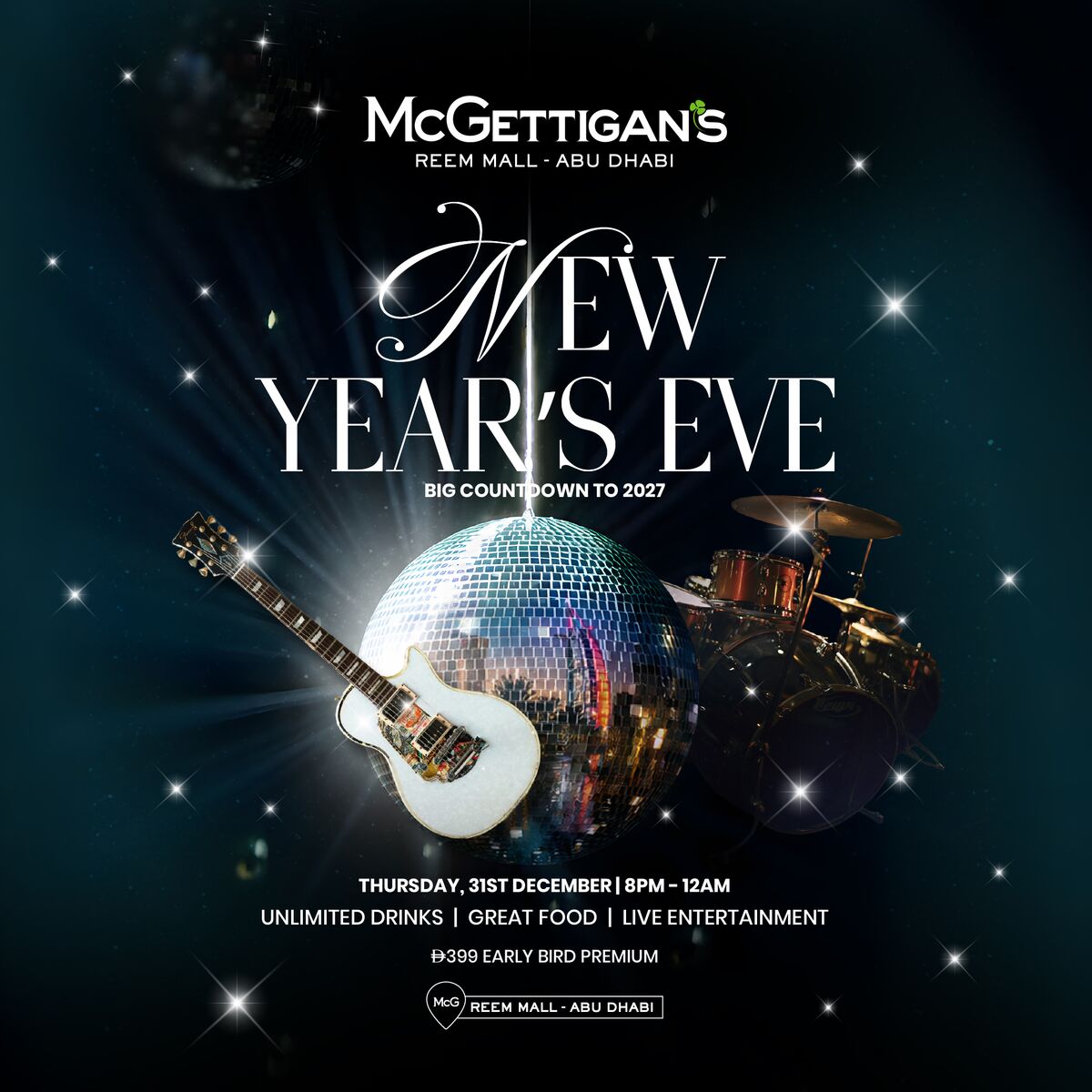 New Year’s Eve at McGettigan's at McGettigan's Reem Mall